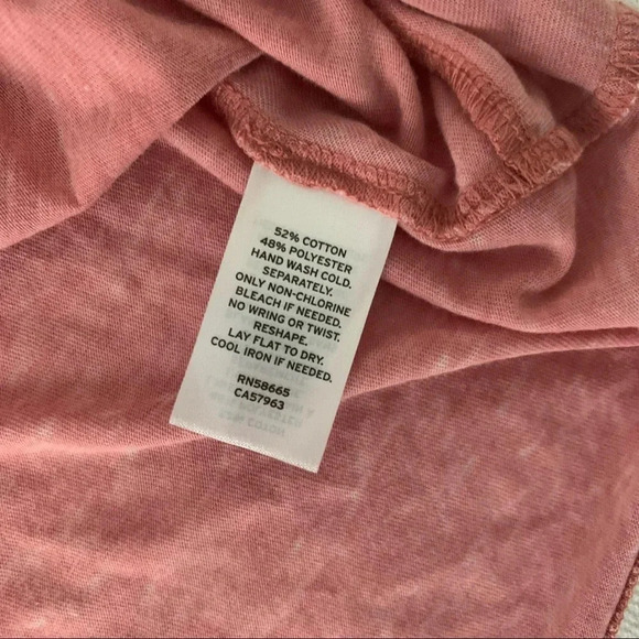 NWOT Caslon  T-Shirt, Women's Size Small, Pink Short Sleeve Front  Tie Knot - Picture 6 of 7